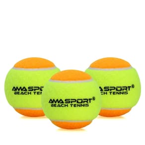Bola de Beach Tennis Ama Sport - Pack com 03 Bolas