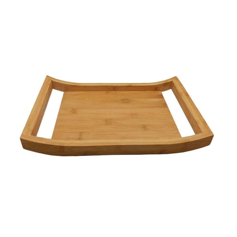 Bandeja Com Alça Em Bambu 45x35x5cm Kenya