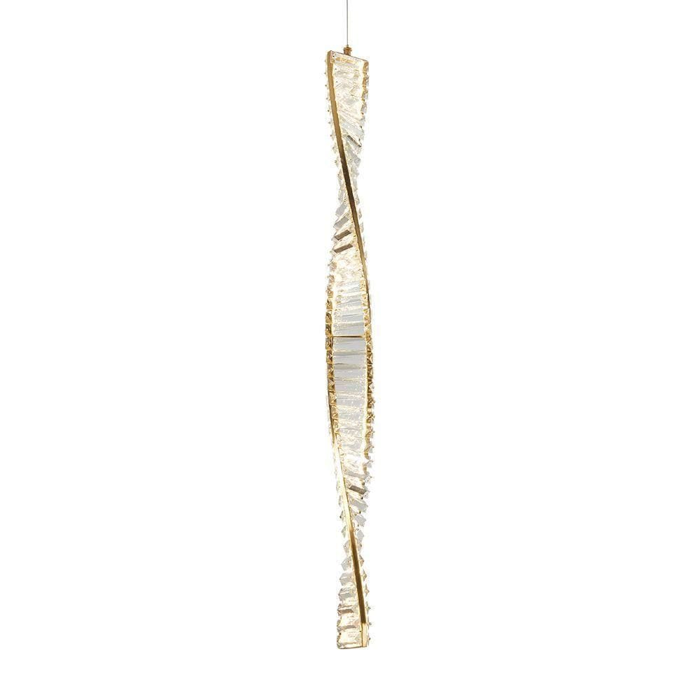 Lustre Pendente Skylight Dna 3078l Led Bivolt Dourado-translucido