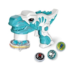 Brinquedo Beyblade Batalha Dinossauro Lançador De Disco