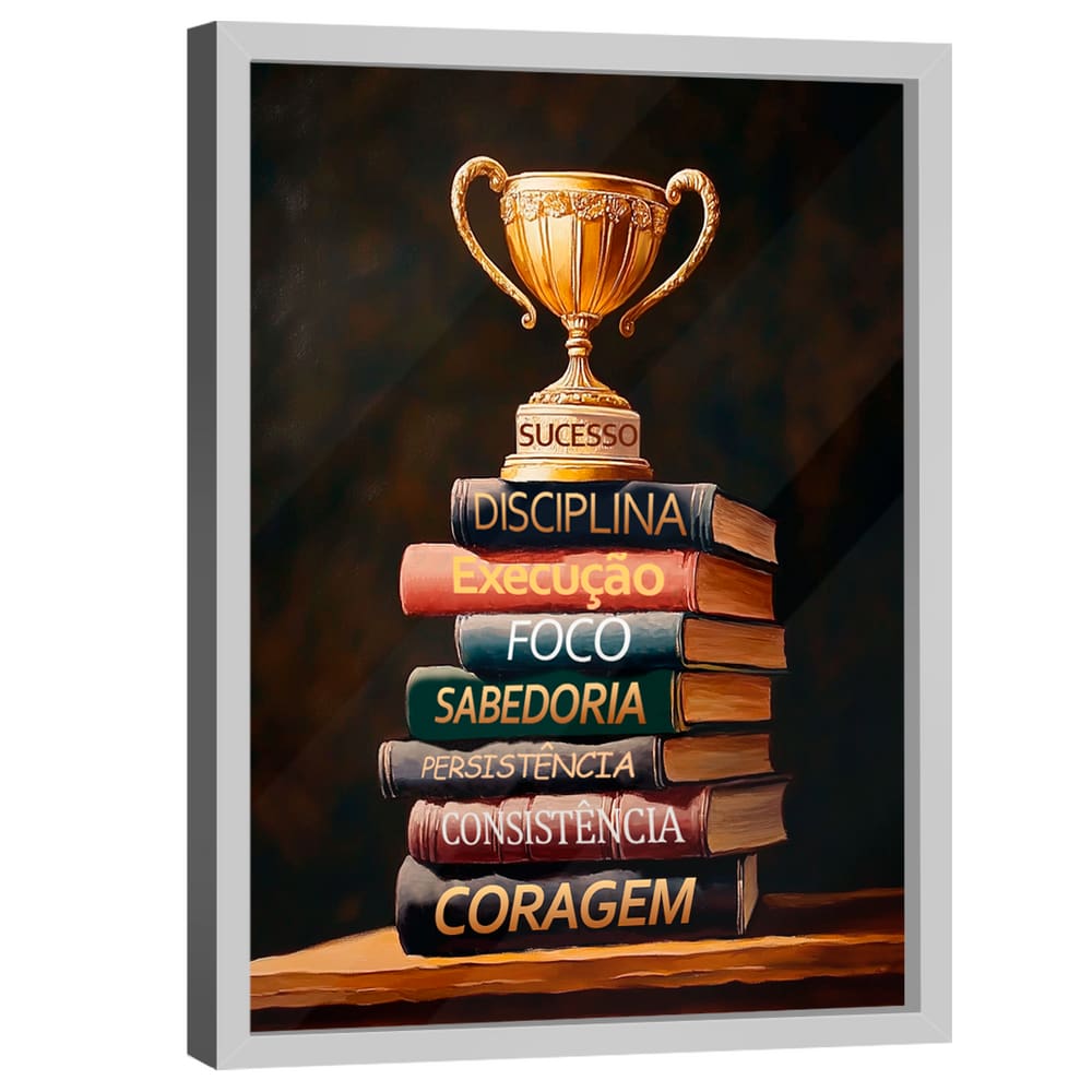 Quadro Decorativo Conhecimento é Sucesso