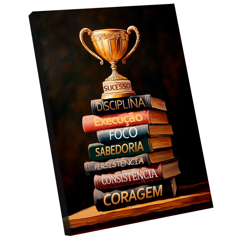 Quadro Decorativo Conhecimento é Sucesso