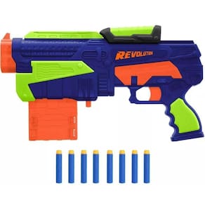 X-Target Revolution Lançador com 8 Dardos e Alcance de 25 Metros - Multikids