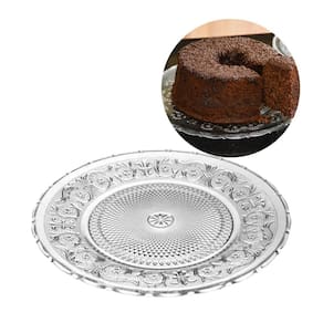 Prato Para Bolo Vidro Tripoli Decor 30cm - Lehaví