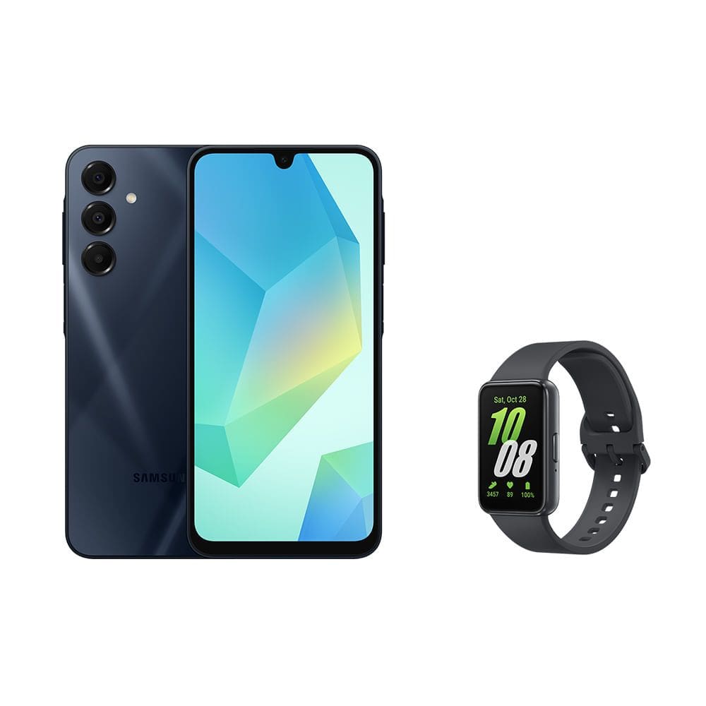 Celular Samsung A16 5G 256GB - Azul Escuro + Galaxy Fit3 - Grafite
