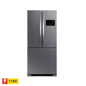 REEMBALADO: Geladeira Brastemp French Door BRO85AK Frost Free Inox 554L - 110V