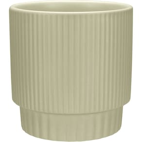 CACHEPÔ VASO ENFEITE DECORATIVO REDONDO HOME&CO CERÂMICA 12x12x12cm BEGE