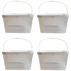 Balde 2-4L Para Lavar Veículos-Kit 4 Pçs