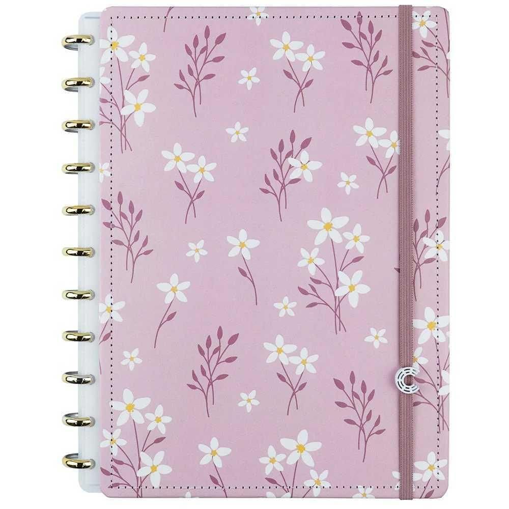 Caderno Grande Pink Blossom By Sof Caderno Inteligente