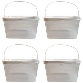 Balde Para Pintura Transparente 2.4L-Kit 4 Pçs