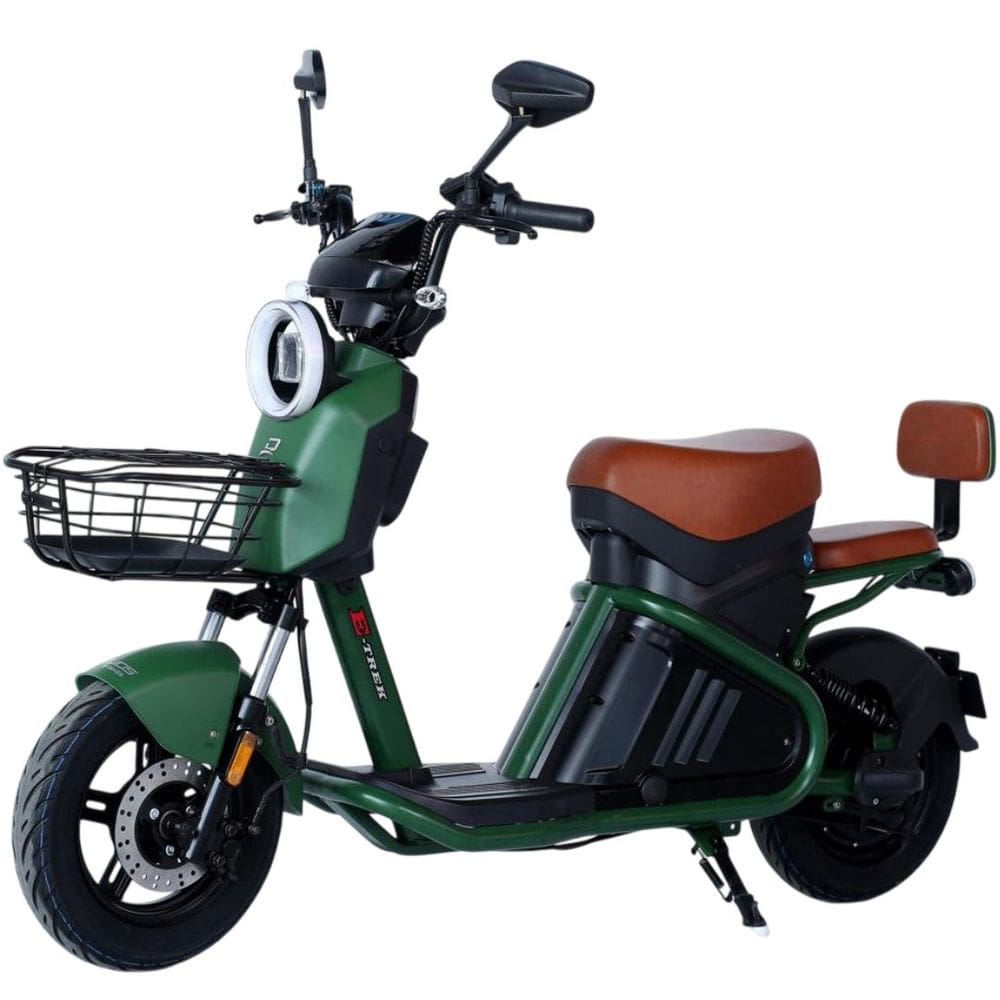 Scooter Bicicleta Elétrica 1000W com Entrada USB E-Trek Duos Verde