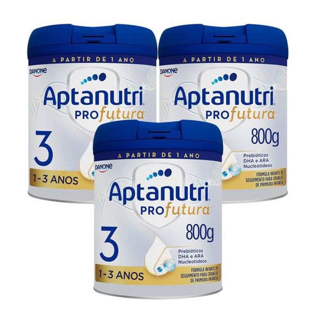 Kit 3 Fórmula Infantil Aptanutri Profutura 3 800g