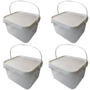 Balde 2-4L Para Lavar Veículos-Kit 4 Pçs