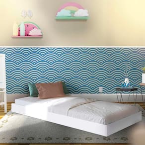 Cama De Apoio Solteiro Com Rodízios Branco Yanca Shop JM