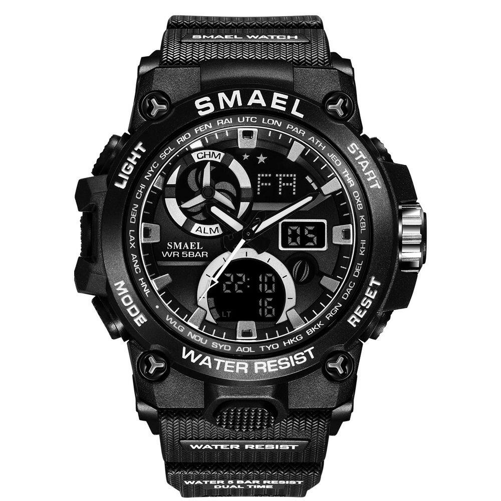 Relógio Masculino Smael AnaDigi 8011 Preto