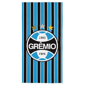 Toalha Grêmio FBPA Banho Praia Aveludada Lepper 70x140cm