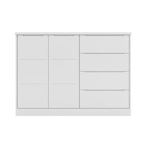 Cômoda Infantil 2 Portas 4 Gavetas Lua P04 Branco - Mpozenato