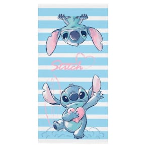 Toalha Banho Praia Stitch Disney Aveludada Grande 140x70cm
