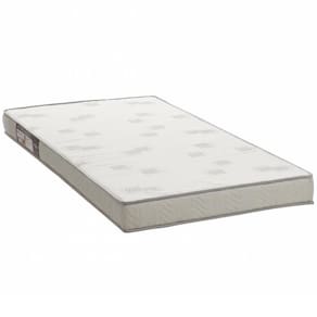 Colchão Solteiro 88x188x12 Espuma D23 Liso Light Branco Cinza - Ortobom