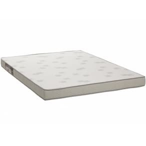 Colchão Casal 138x188x12 Espuma D23 Liso Light Branco Cinza - Ortobom