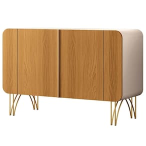 Aparador Buffet Para Sala De Jantar 2 Portas Orgânico Pozzi B01 Off White Cinamomo - Lyam Decor