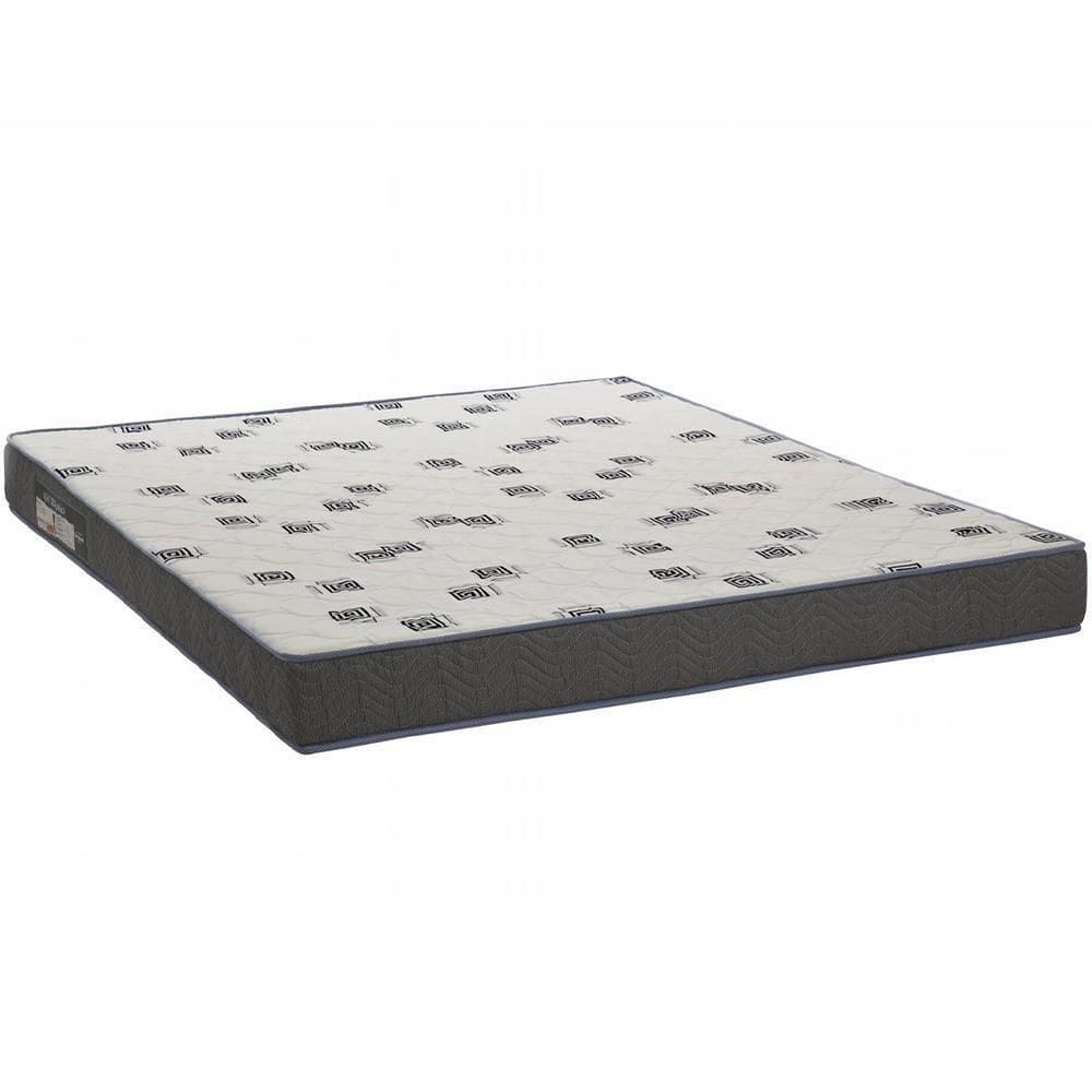 Colchão Queen 158x198x17 Espuma D33 Bordado Light Branco Azul - Ortobom