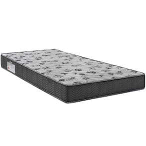 Colchão Solteiro 88x188x18 Ortopillow D33 Bordado Iso Grafite Branco - Ortobom