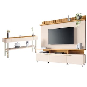 Estante Home Theater Artís e Aparador Vivant Off White Cinamomo – HB Móveis