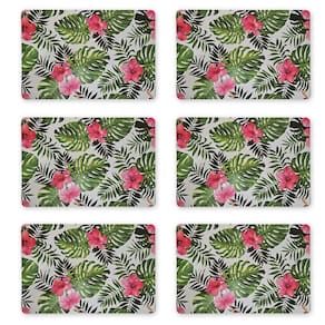 Kit 06 Peças Jogo Americano Mesa Sousplat Resistente Floral