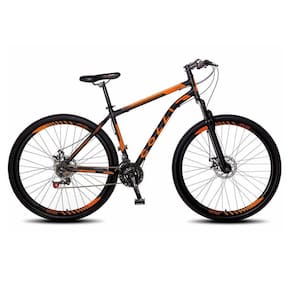 Bicicleta Athena Aro 29 Em Aço Com 21 Marchas Colli Preto/laranja