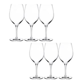 Jogo 6 Taças De Cristal Nude Para Vinho Terroir 670ML