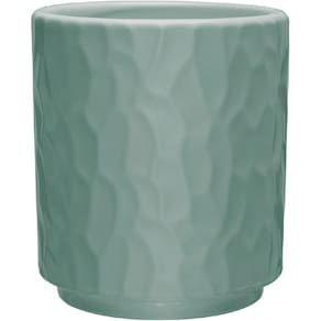 CACHEPÔ VASO DECORATIVO HOME&CO CERÂMICA 13x11x11cm VERDE