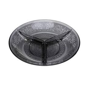 Petisqueira com 3 Divisórias Angel Fumê 21,5cm - Lyor