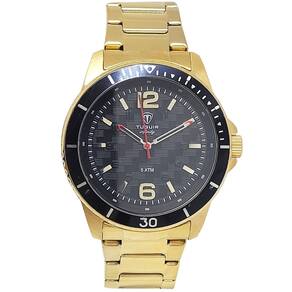 Relógio Masculino Tuguir Analógico Infinity TGI37074 Dourado e Preto