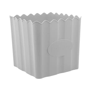 Balde de Pipoca de Bambu e PP Branco 16cm x 16cm - Lyor