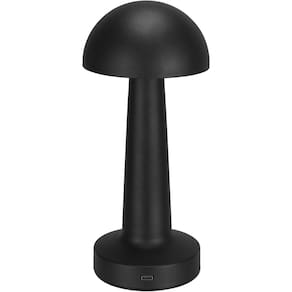 LUMINARIA DE MESA DECORATIVA LED USB HOME&CO METAL 22x9x9cm PRETO