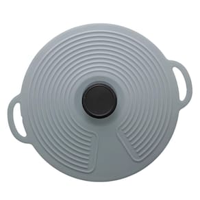Tampa de Silicone para Panela Cinza 23cm - Lyor