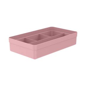 Organizador com 4 Divisórias Logic Rosa 35cm - Ou