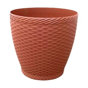 Vaso Rattan Redondo M2 (750ml) Telha INJEPLASTEC