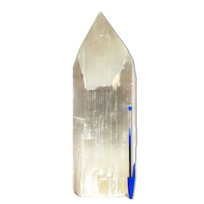Ponta Selenita Natural Lapidada Grande 3,5Kg 30cm Tipo A