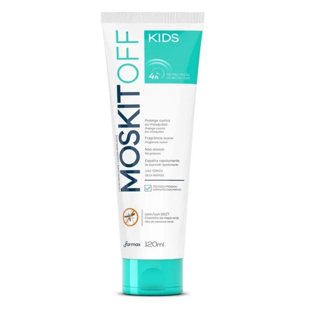 Repelente Moskit Off Farmax Loção Kids 120ml
