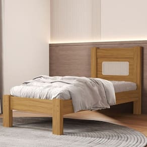 Cama Casal para Quarto 100% MDF 95x117x199cm Marrom