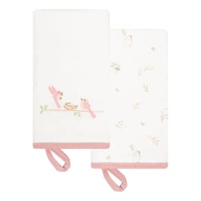 Kit 2 Babinhas Paninho de Boca Garden Rose / Off White -Hug