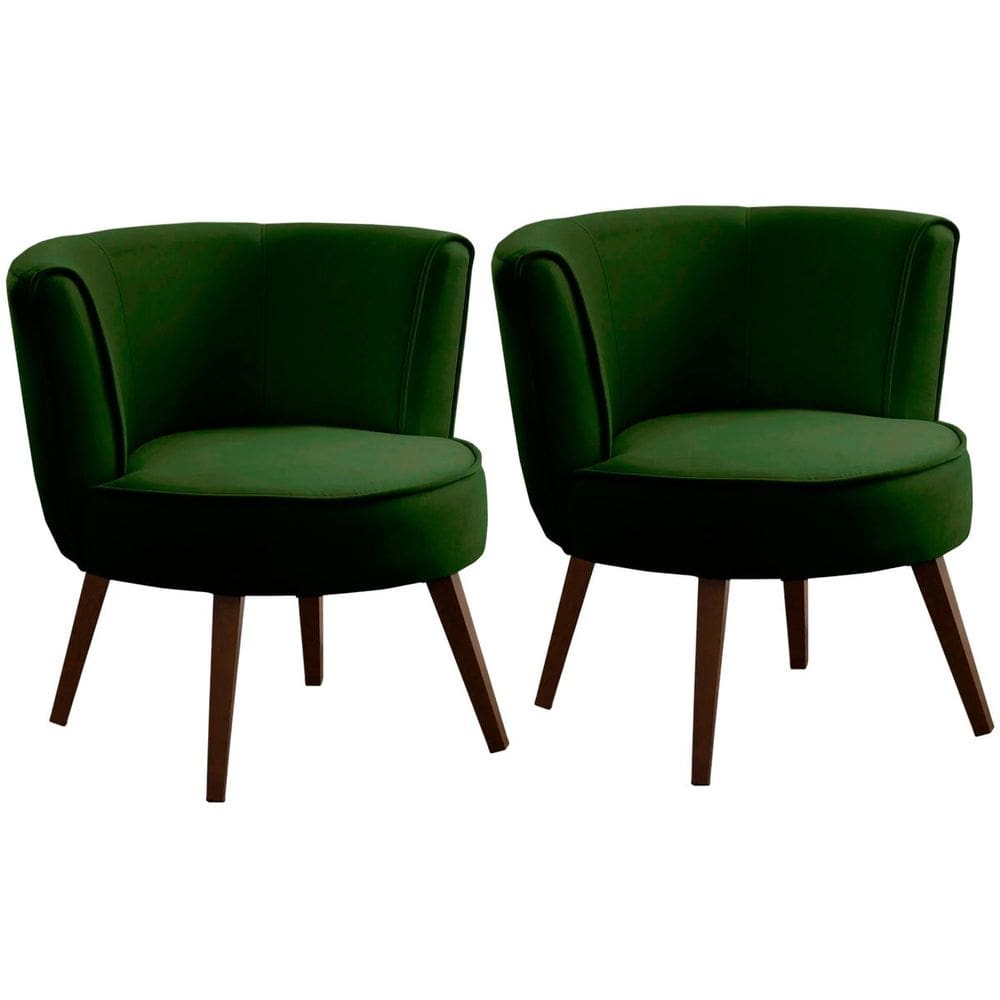 Kit 2 Poltronas para Sala e Escritório Decorativas Lara
