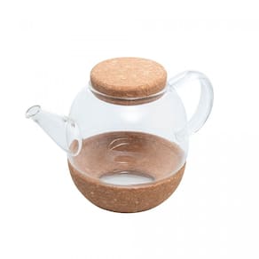 Chaleira De Vidro C/base E Tampa Em Rolha 800ml | Wolff
