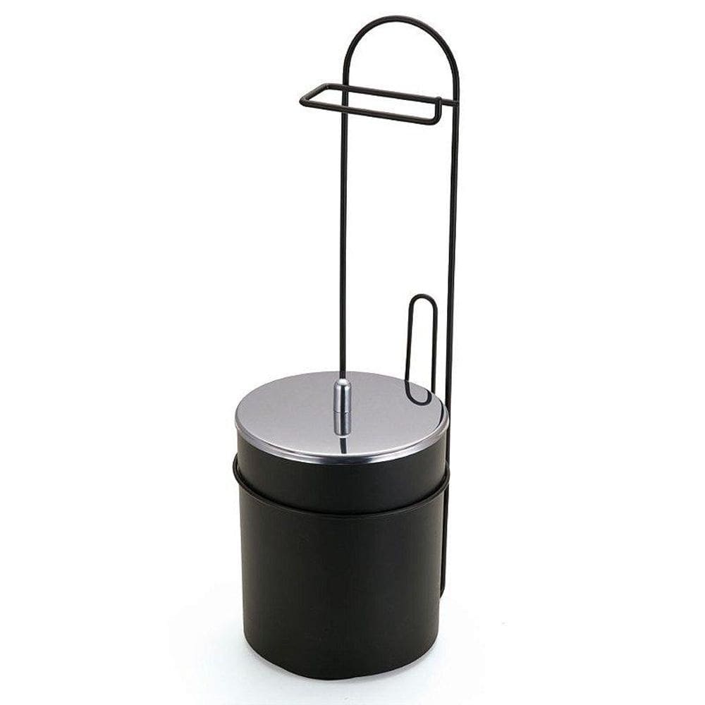 Suporte De Chão Para Lixeira Tampa Inox 19,5 x 55 x 28,5 cm