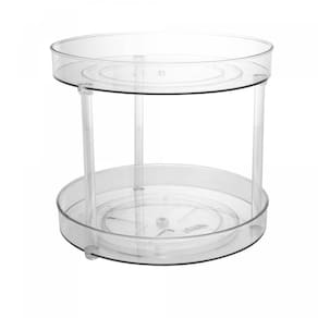 Organizador Giratório 2 Andares de Plástico My Box 27cm