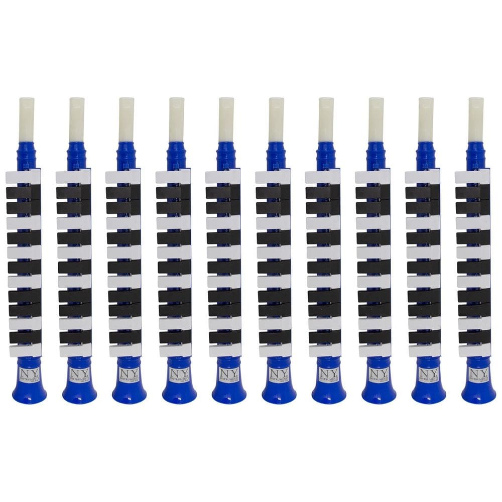 Kit 15 Escaletas Melódica 13 Teclas Azul New York