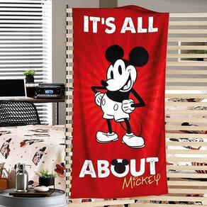 Toalha Praia Mickey Infantil 100% Algodão - Dohler