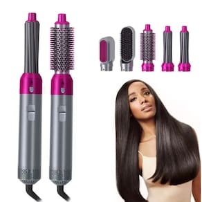 Alisador de modelador de cabelo Hot Air Comb OEN 5 em 1 com ionizador